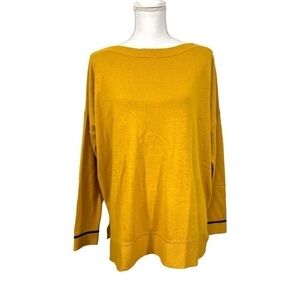 Joules Ladies Vivianna Slash Boat Neck Jumper Top Sweater Ochre Gold New